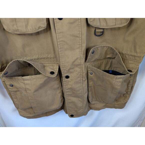 Roundtree & Yorke Outdoors Men's Beige Safari Coat Button Zip Jacket X-Large - Picture 9 of 15